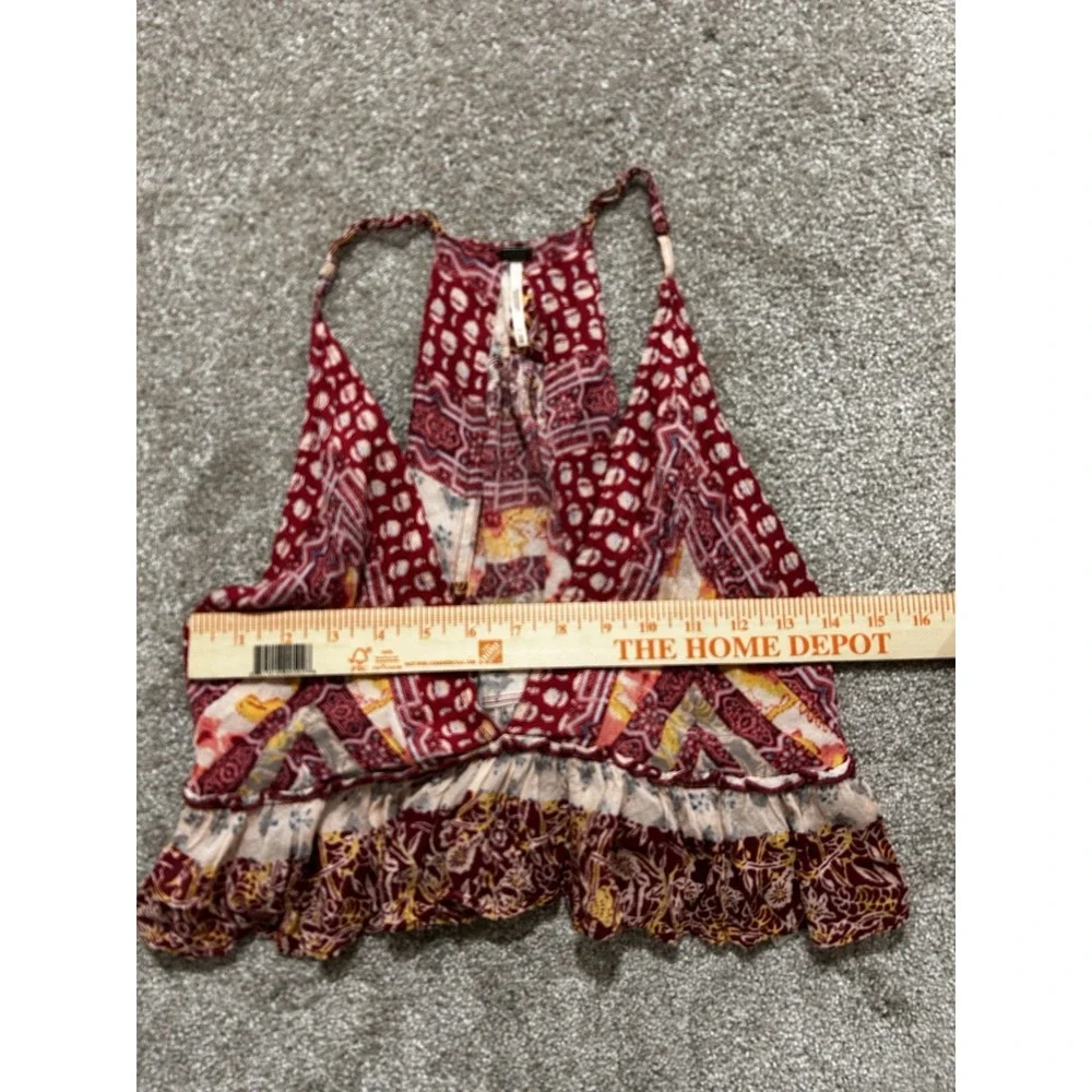 Free People Women's XS Brighter Than Sunshine Printed Tank Boho Festival